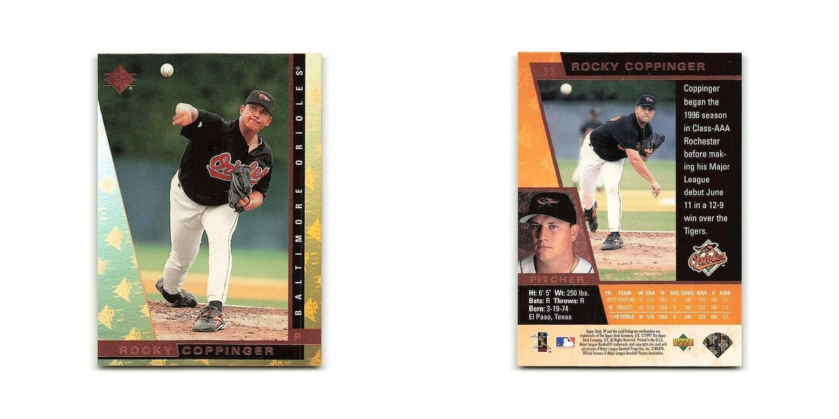 Rocky Coppinger 1997 SP #33 Baltimore Orioles Baseball Card NM