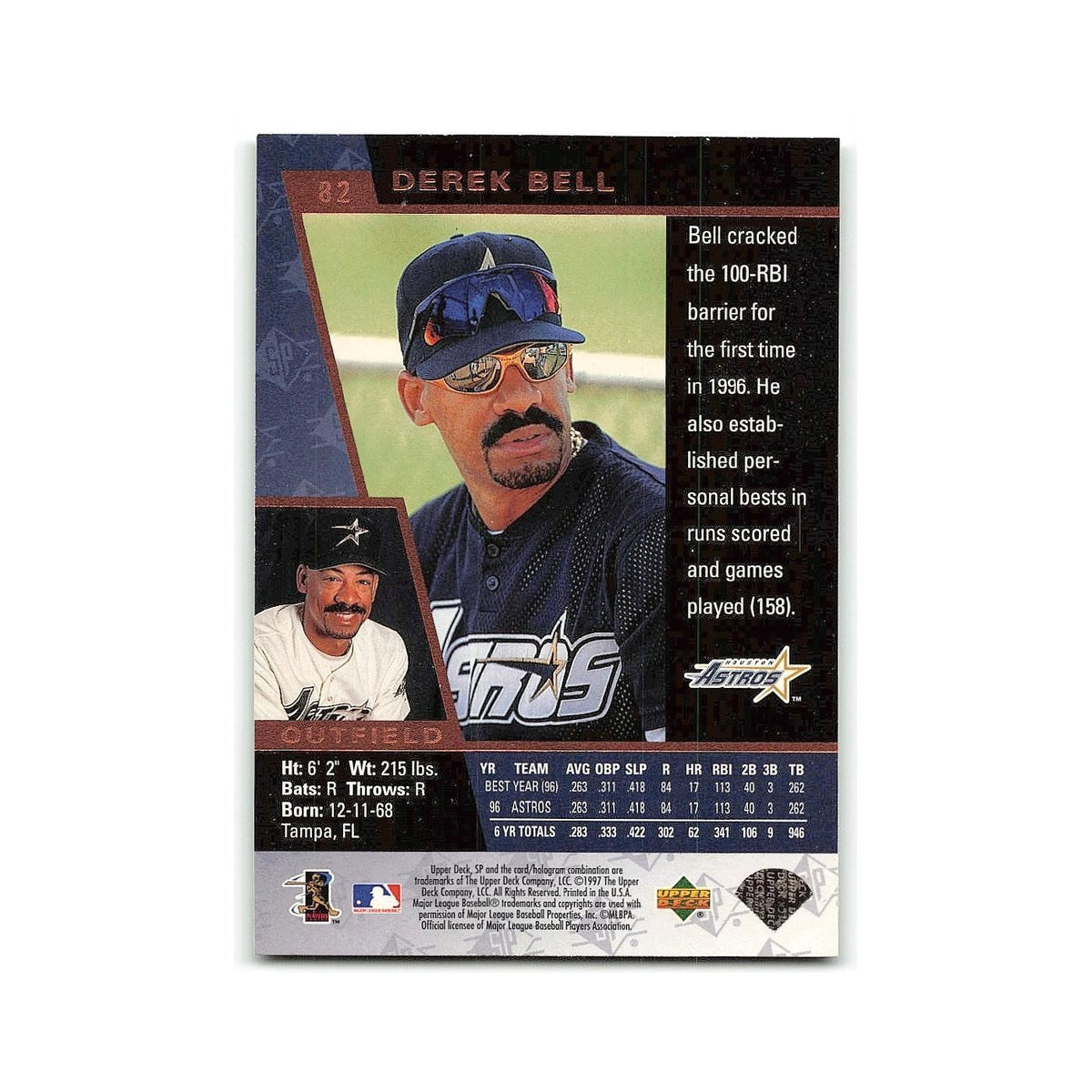 Derek Bell 1997 SP #82 Houston Astros Baseball Card NM