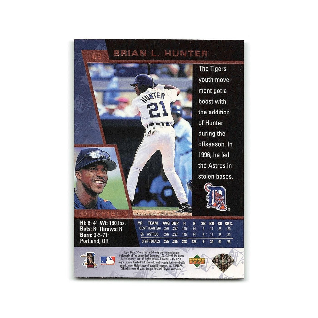 Brian L. Hunter 1997 SP #69 Detroit Tigers Baseball Card NM