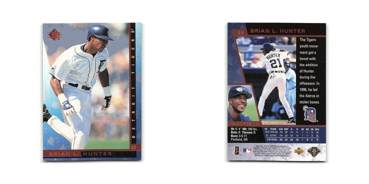 Brian L. Hunter 1997 SP #69 Detroit Tigers Baseball Card NM
