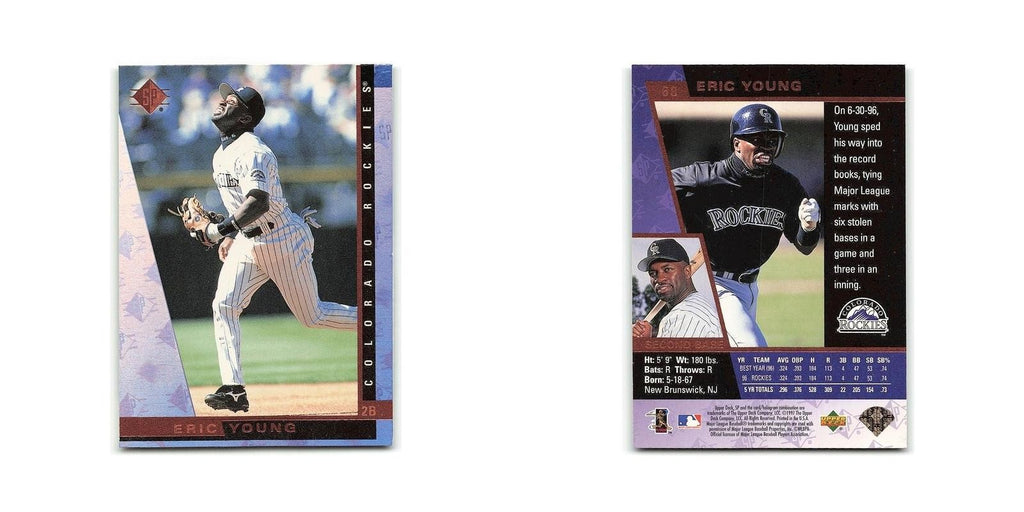 Eric Young 1997 SP #68 Colorado Rockies Baseball Card NM