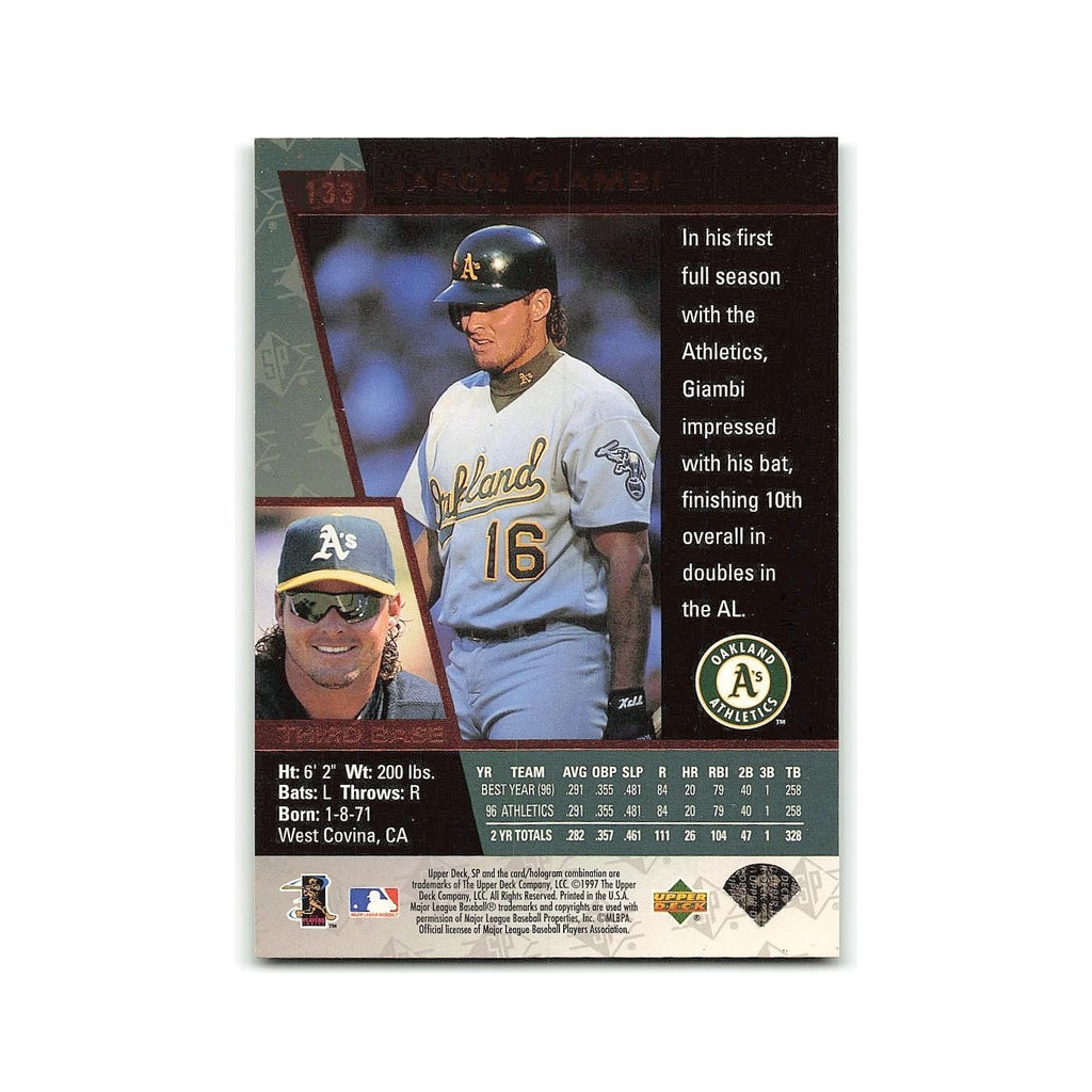 Jason Giambi 1997 SP #133 Oakland Athletics Baseball Card NM