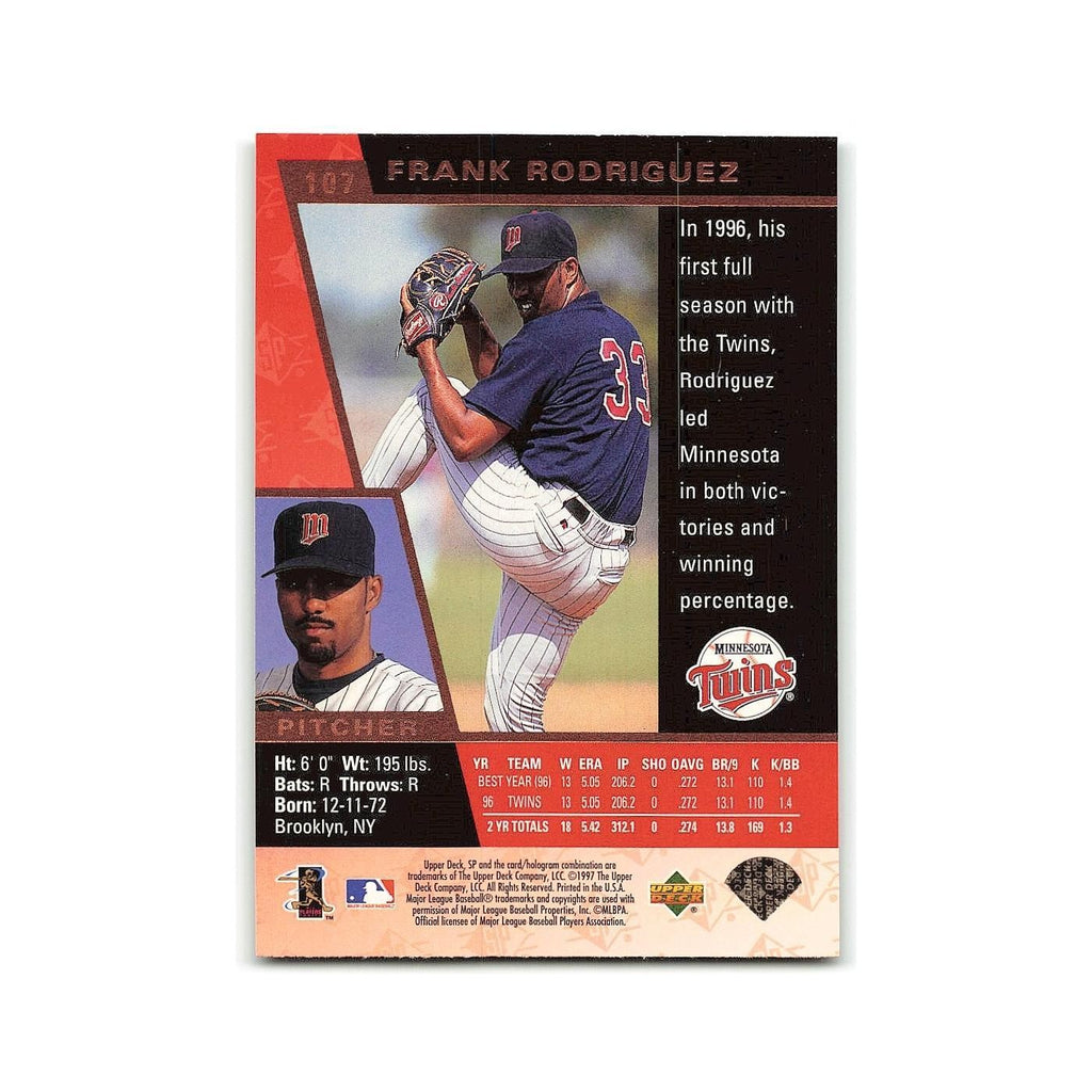 Frank Rodriguez 1997 SP #107 Minnesota Twins Baseball Card NM