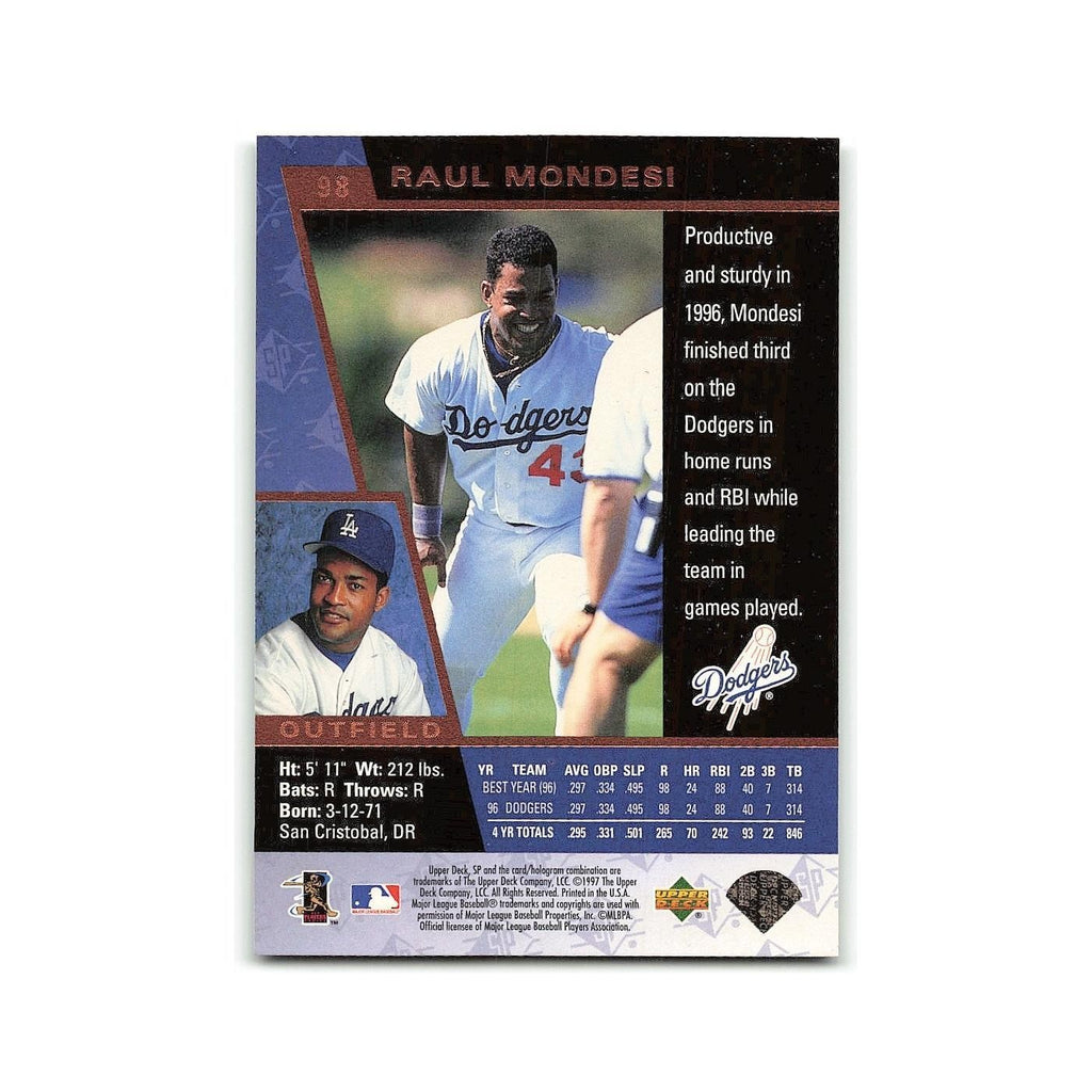 Raul Mondesi 1997 SP #98 Los Angeles Dodgers Baseball Card NM