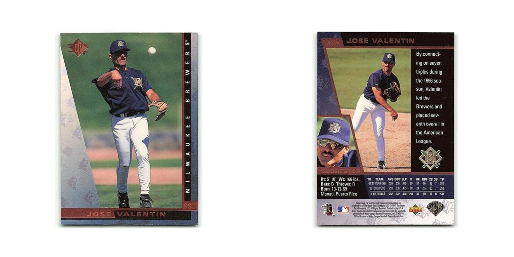 Jose  Valentin 1997 SP #101 Milwaukee Brewers Baseball Card NM