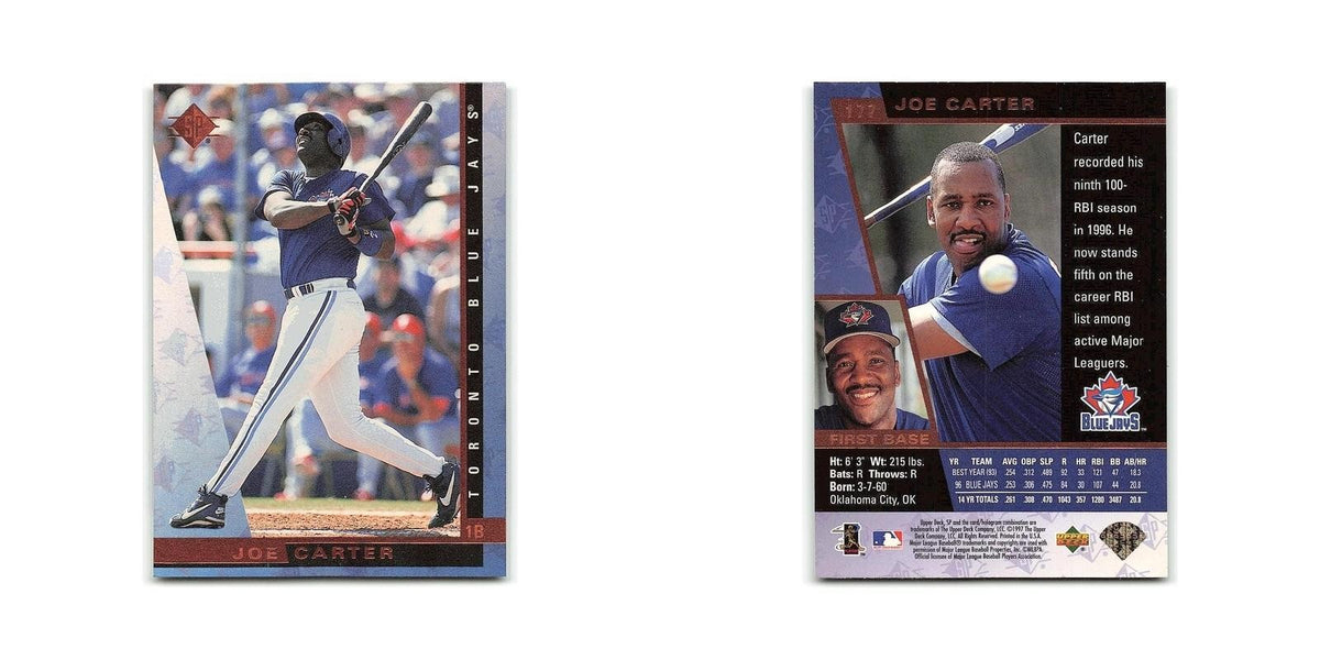 Joe Carter 1997 SP #177 Toronto Blue Jays Baseball Card NM