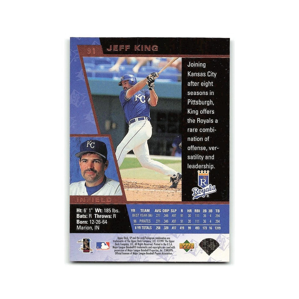 Jeff King 1997 SP #91 Kansas City Royals Baseball Card NM