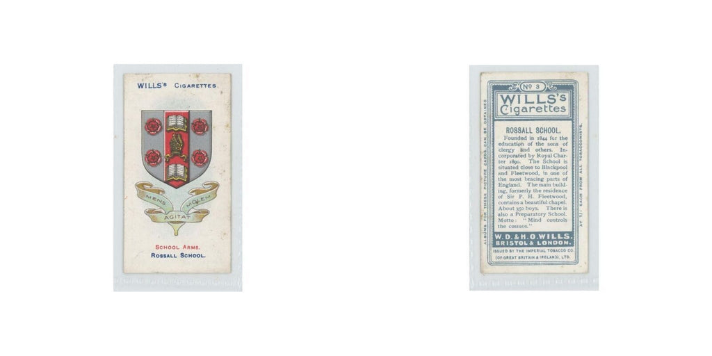 1907 Wills's Cigarettes School Rossall School #3
