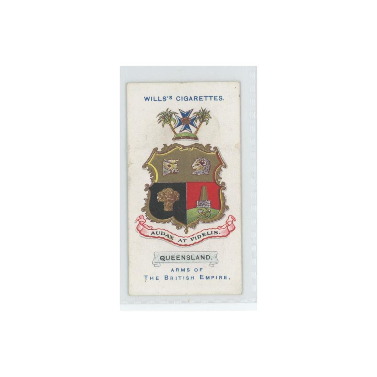 1910 Wills's Cigarettes Arms of British Empire Queensland #40