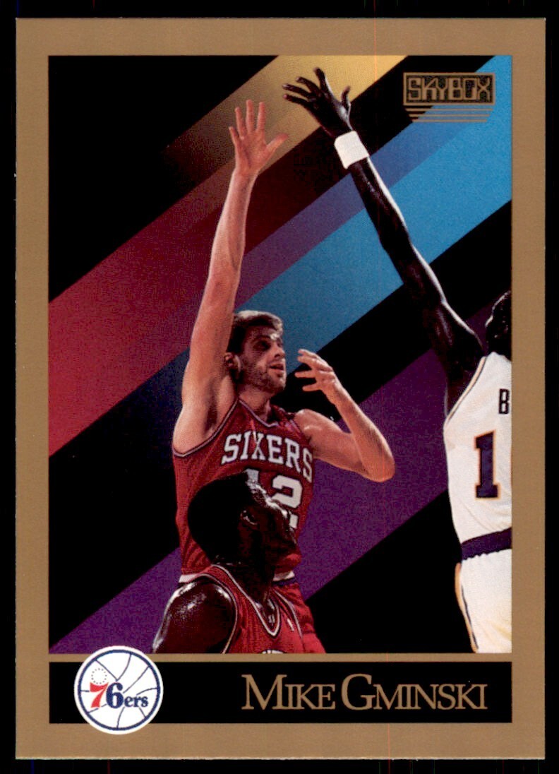 1990-91 SkyBox Mike Gminski . Philadelphia 76ers #215
