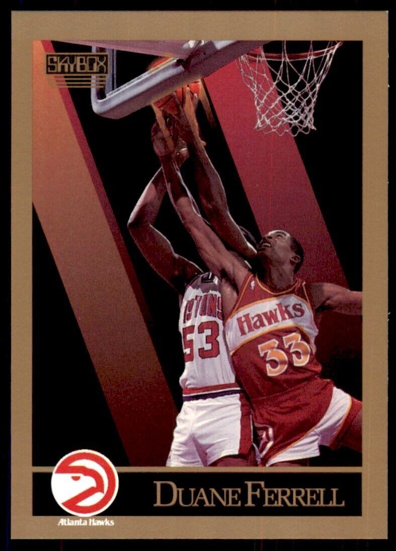 1990-91 SkyBox Duane Ferrell Rookie . Atlanta Hawks #2