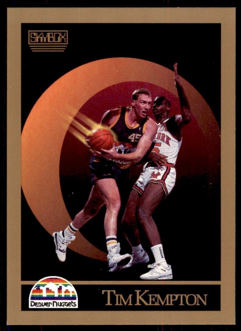 1990-91 SkyBox Tim Kempton . Denver Nuggets #76