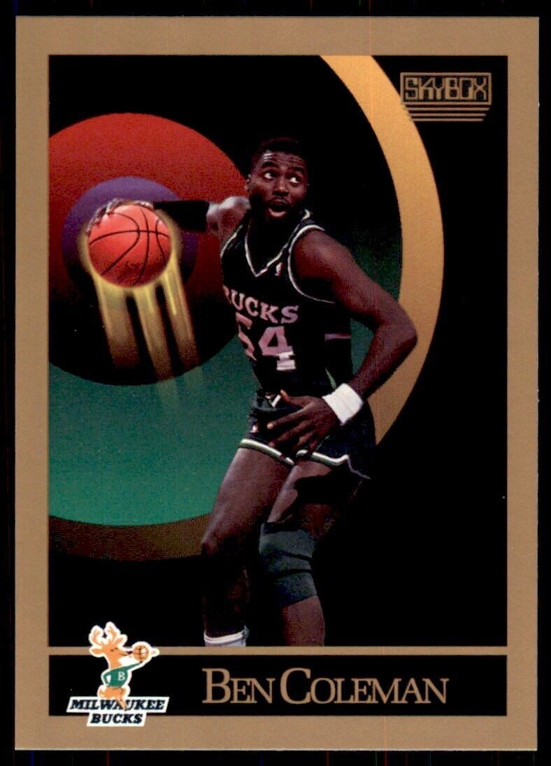 1990-91 SkyBox Ben Coleman . Milwaukee Bucks #156