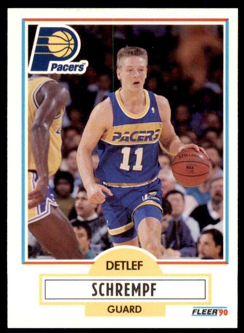1990-91 Fleer Detlef Schrempf . Indiana Pacers #81