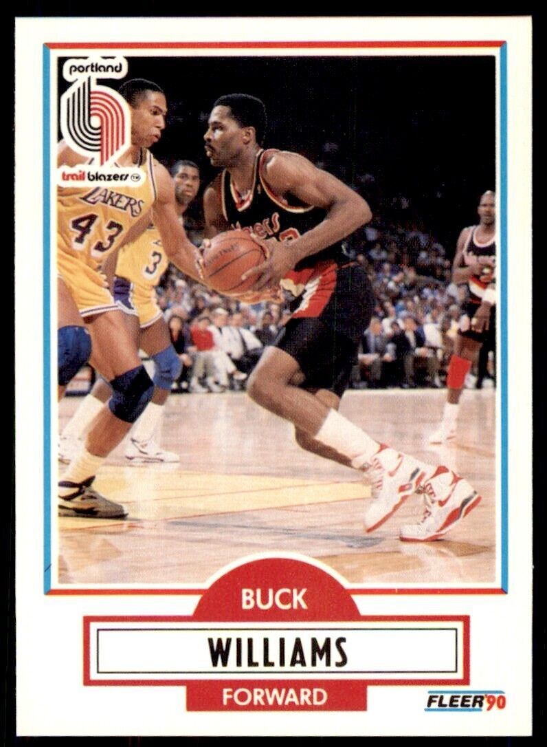 1990-91 Fleer Buck Williams . Portland Trail Blazers #160