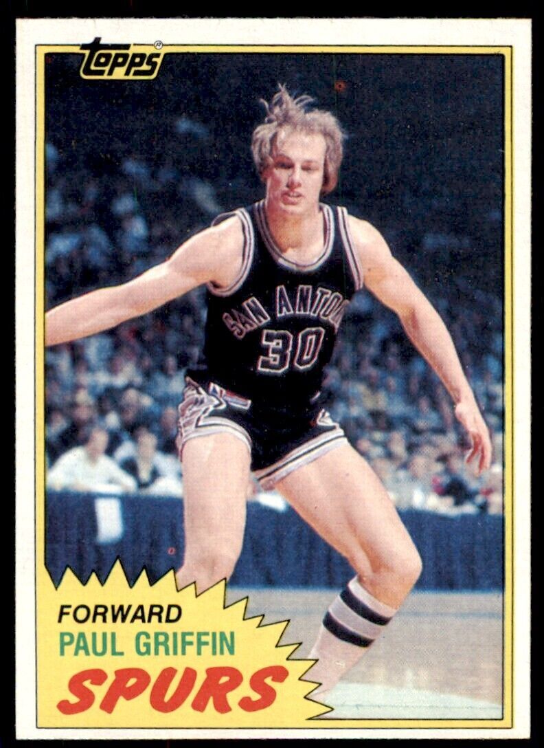 1981-82 Topps Paul Griffin . San Antonio Spurs #MW102