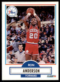 1990-91 Fleer Ron Anderson . Philadelphia 76ers #138