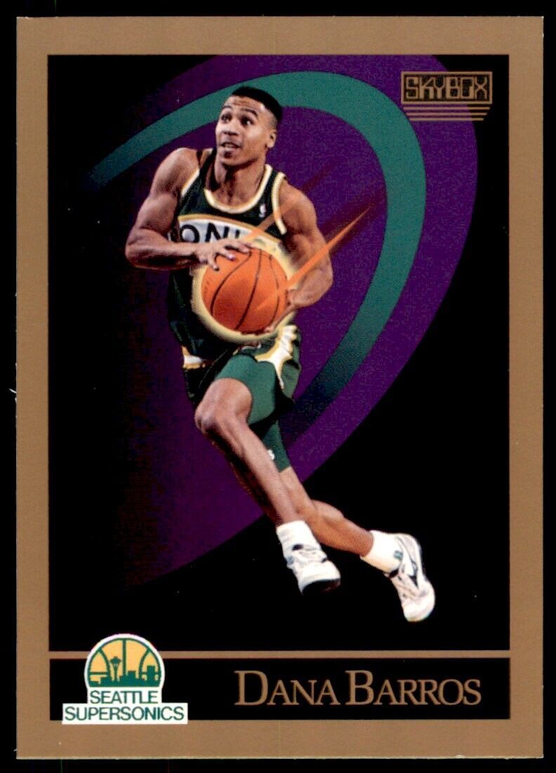 1990-91 SkyBox Dana Barros Rookie . Seattle SuperSonics #263