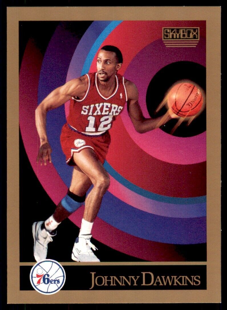 1990-91 SkyBox Johnny Dawkins . Philadelphia 76ers #214