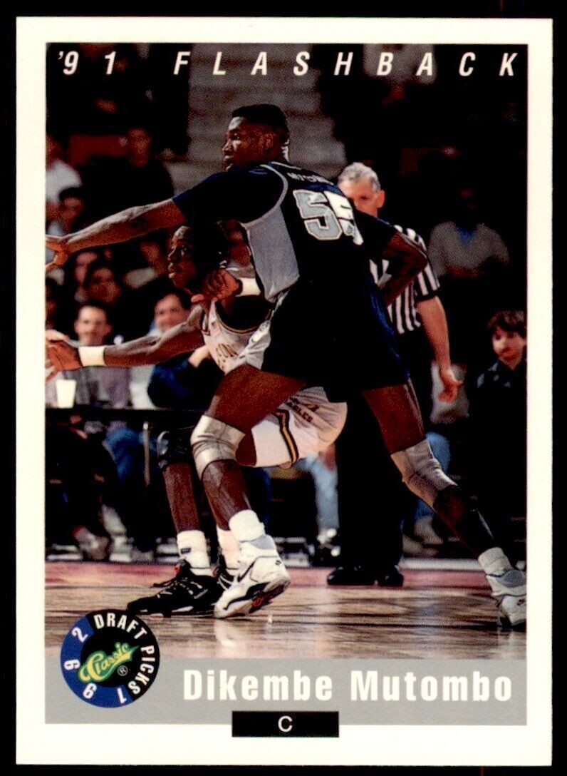 1992-93 Classic Draft Dikembe Mutombo . Georgetown Hoyas #98