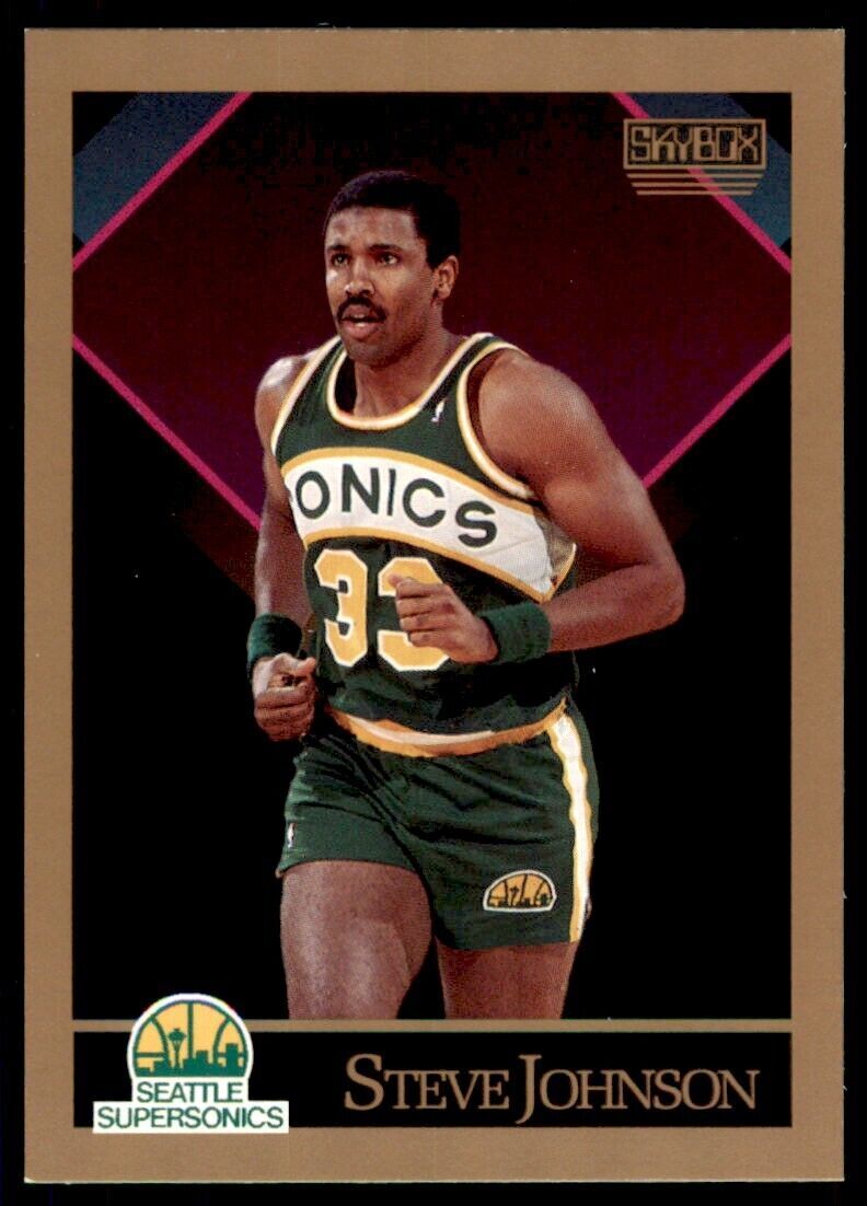 1990-91 SkyBox Steve Johnson . Seattle SuperSonics #267