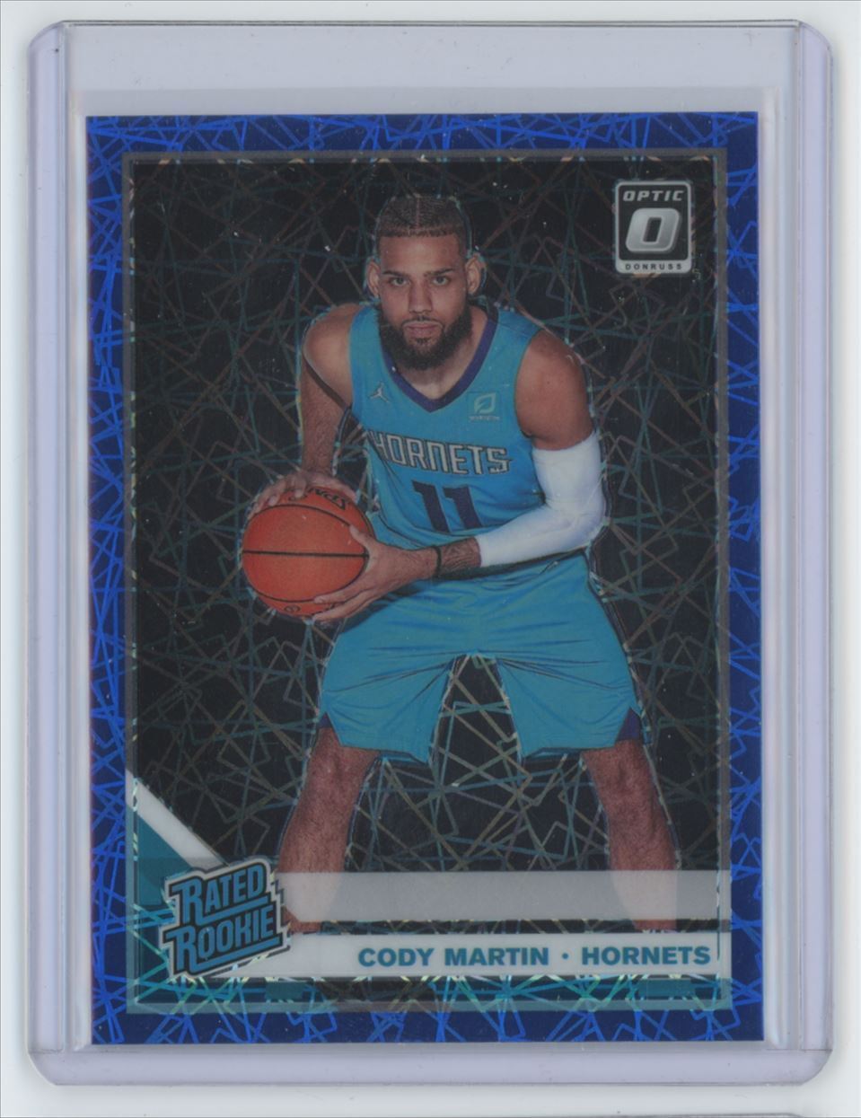 2019-20 Donruss Optic Blue Velocity Cody Martin Rookie . Charlotte Hornets #181