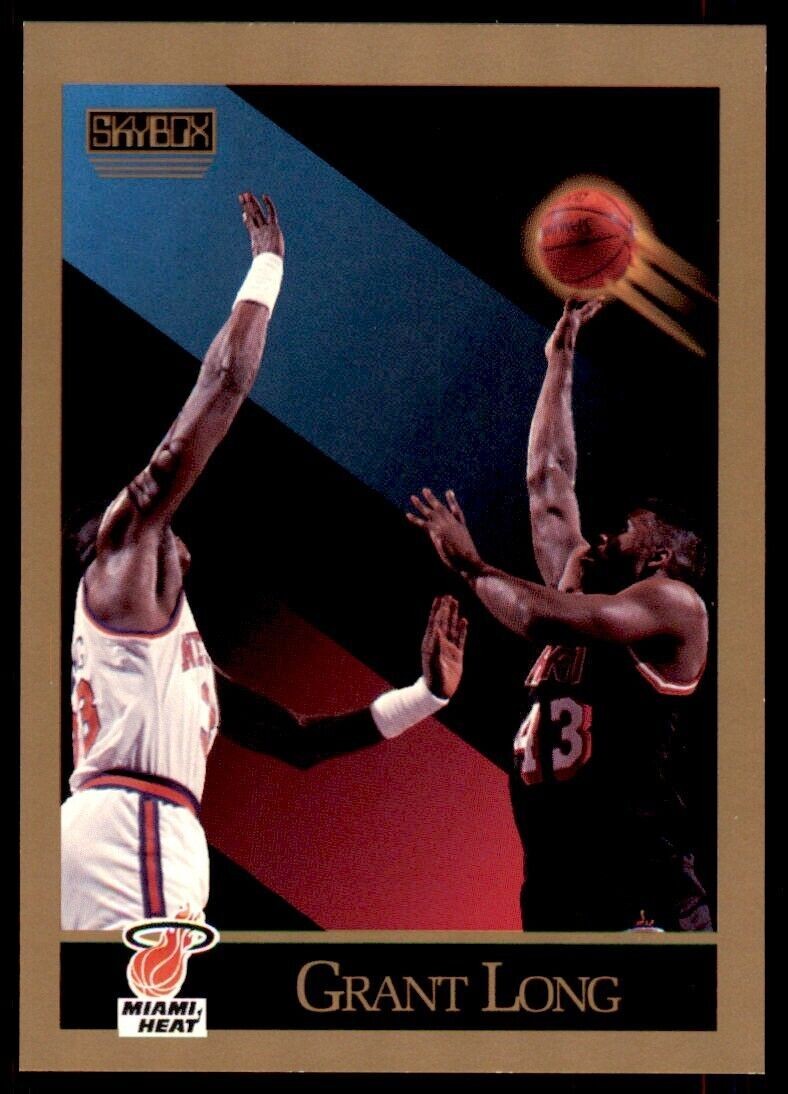 1990-91 SkyBox NBA Grant Long . Miami Heat #149