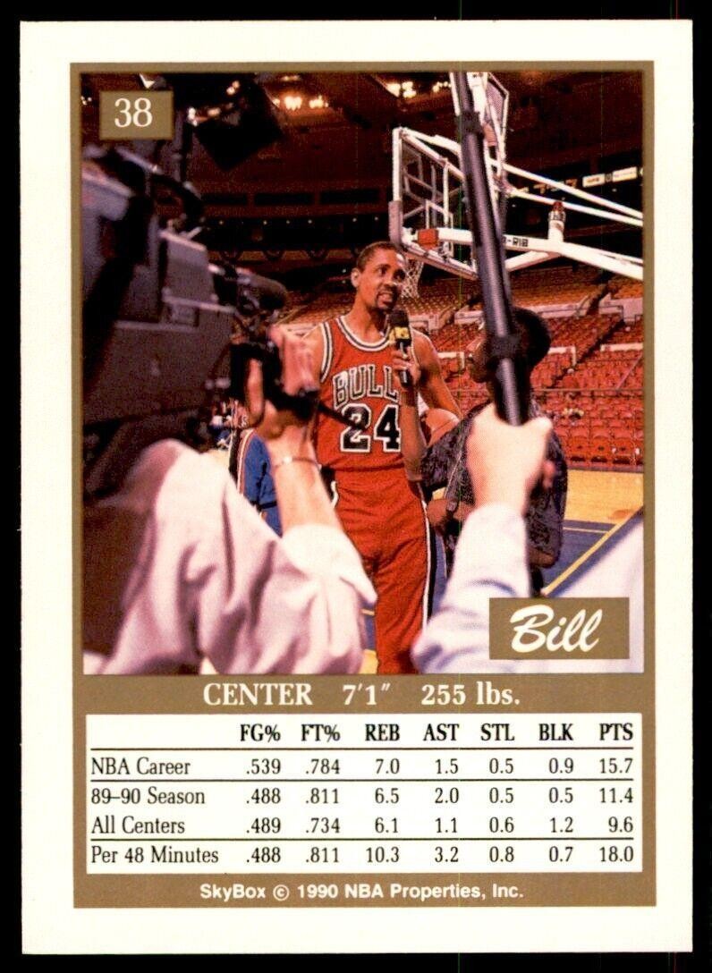 1990-91 SkyBox NBA Bill Cartwright . Chicago Bulls #38
