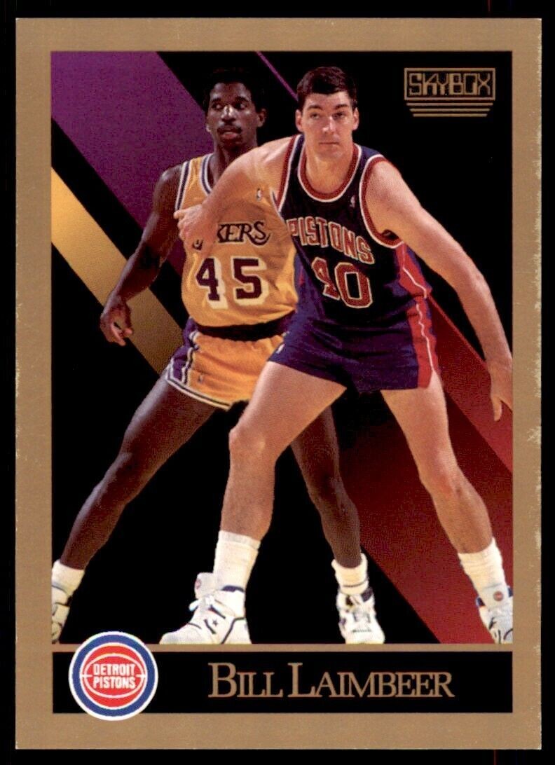 1990-91 SkyBox NBA Bill Laimbeer . Detroit Pistons #90