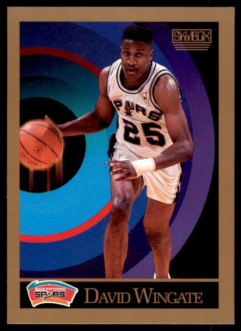 1990-91 SkyBox NBA David Wingate . San Antonio Spurs #262