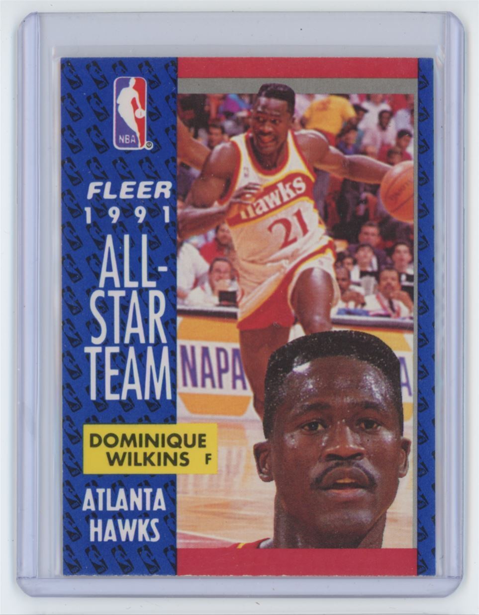 1991-92 Fleer Dominique Wilkins . Atlanta Hawks #212