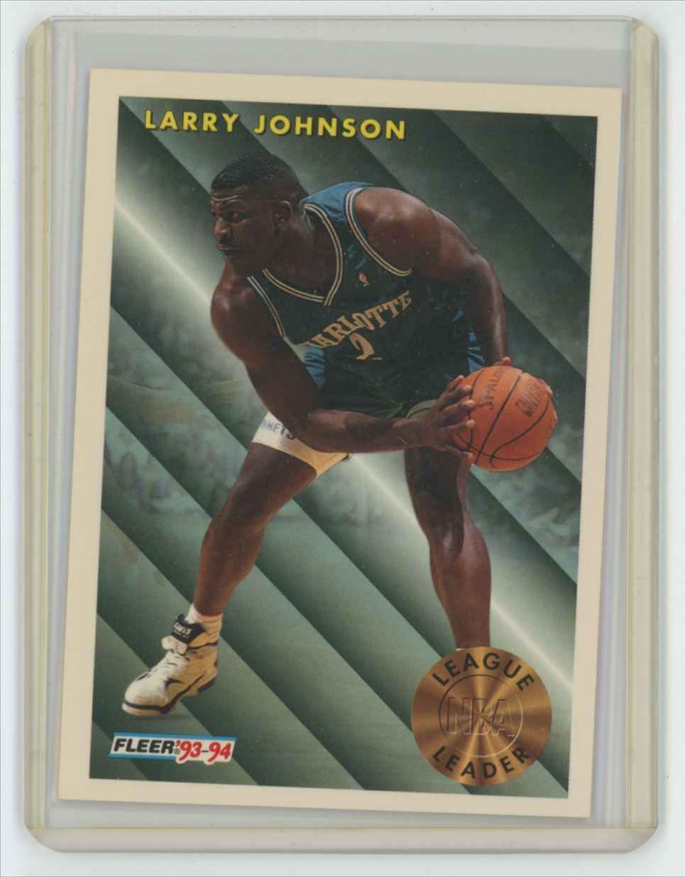 1993-94 Fleer Larry Johnson . Charlotte Hornets #223
