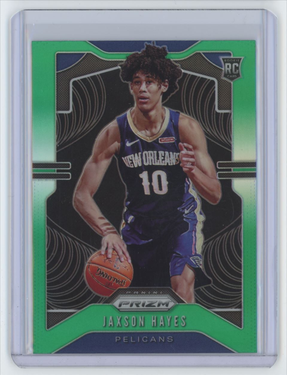 2019-20 Panini Prizm Green Prizm Jaxson Hayes Rookie . New Orleans Pelicans #254