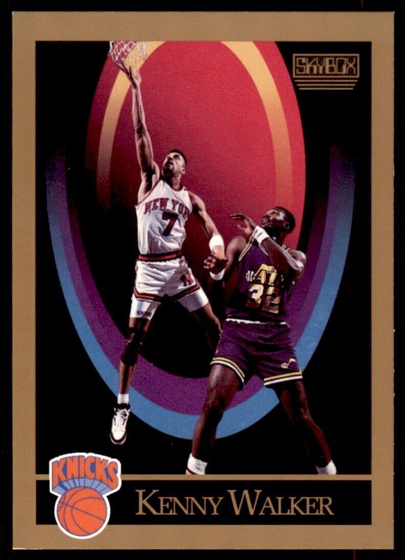 1990-91 SkyBox NBA Kenny Walker . New York Knicks #195