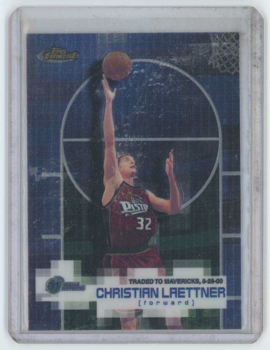 2000-01 Topps Finest Christian Laettner . Dallas Mavericks #24