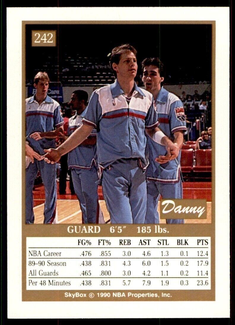 1990-91 SkyBox NBA Danny Ainge . Sacramento Kings #242