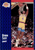 1991-92 Fleer Byron Scott . Los Angeles Lakers #102