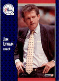 1991-92 Fleer Jim Lynam . Philadelphia 76ers #155