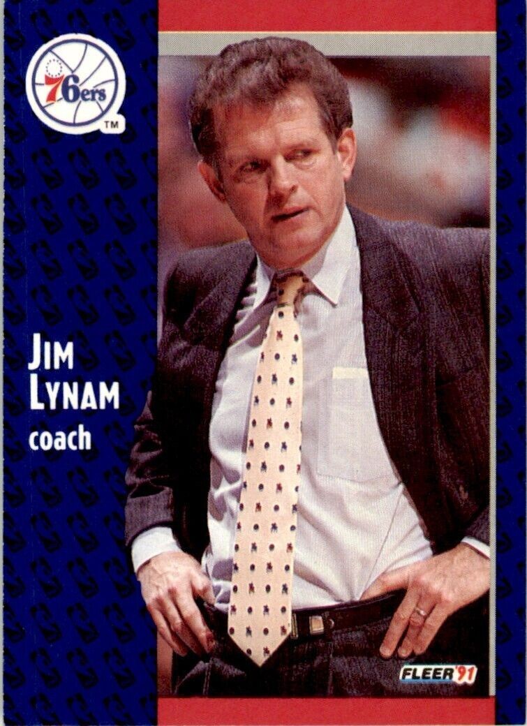 1991-92 Fleer Jim Lynam . Philadelphia 76ers #155