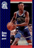 1991-92 Fleer Doug West . Minnesota Timberwolves #321