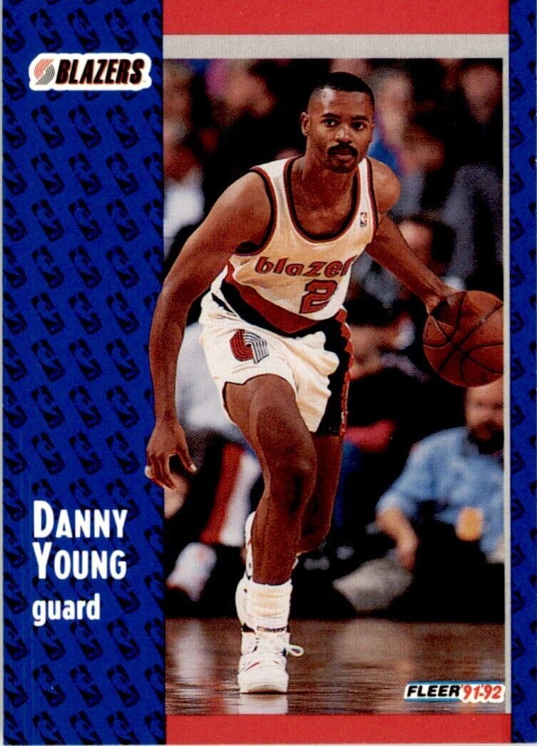 1991-92 Fleer Danny Young . Portland Trail Blazers #346
