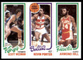 1980-81 TOPPS SCOTT WEDMAN/KEVIN PORTER/ARMOND HILL . KINGS/BULLETS/HAWKS