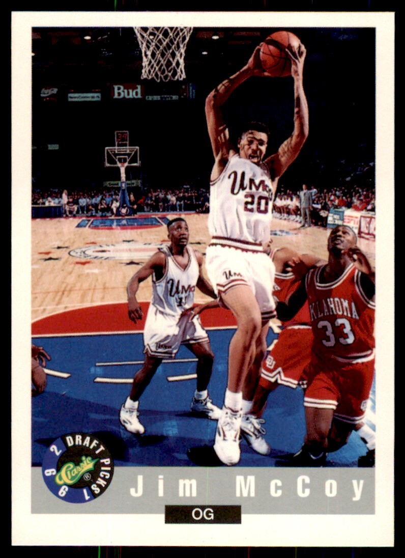 1992-93 Classic Draft Picks Jim McCoy . UMass Minutemen #17