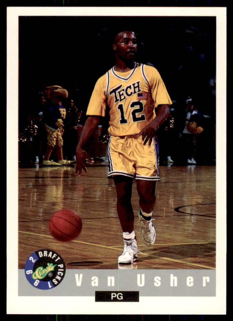 1992-93 Classic Draft Picks Van Usher . Tennessee Tech Golden Eagles #70
