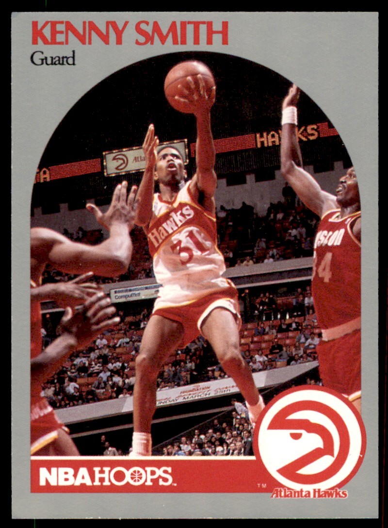 1990-91 NBA Hoops Kenny Smith . Atlanta Hawks #33