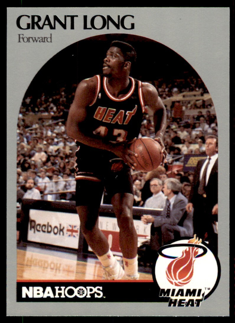 1990-91 NBA Hoops Grant Long . Miami Heat #167