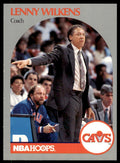 1990-91 NBA Hoops Lenny Wilkens . Cleveland Cavaliers #309