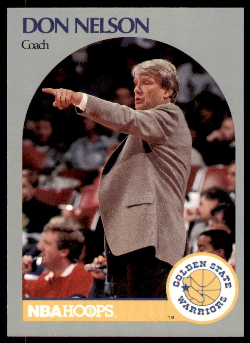 1990-91 NBA Hoops Don Nelson . Golden State Warriors #313