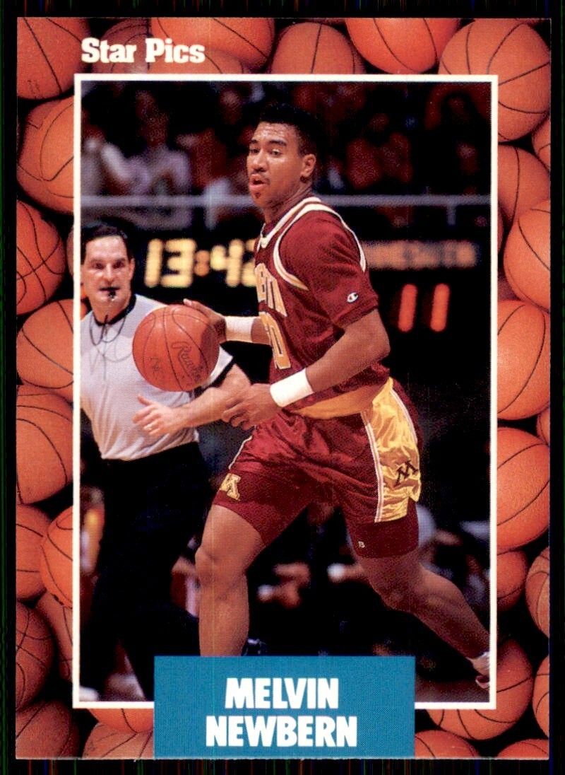 1990-91 Star Pics Melvin Newbern Basketball Cards #52