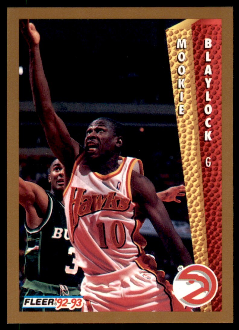 1992-93 Fleer Mookie Blaylock . Atlanta Hawks #301